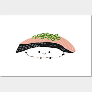 Kawaii Sushi | Saba Sashimi (Mackerel) Posters and Art